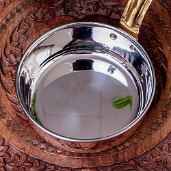 槌目付き 銅装飾のロイヤルソースパン（約11.5cm×4cm） - サブ5