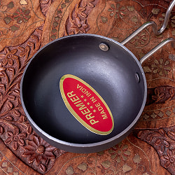 タルカパン[中] 黒 ノンスティック〔約11.3cm　約300ml〕インド料理でスパイスをテンパリングする調理器具 - サブ3