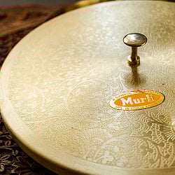 重厚な真鍮製 スパイスボックス マサラ ダバ  直径21cm - サブ3