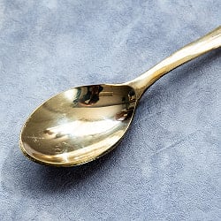 インドのスプーン シンプルなブラス製 カレースプーン 15cm - サブ2