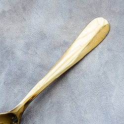 インドのスプーン シンプルなブラス製 カレースプーン 15cm - サブ3