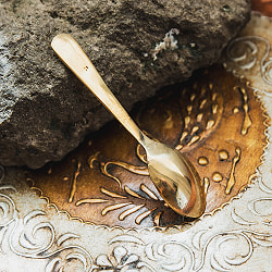 ブラスのミニスプーン ティースプーンサイズ 10.5cm - サブ4