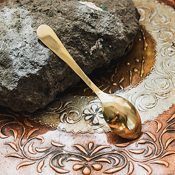 ブラスのミニスプーン デザートプーンサイズ 13.5cm - サブ4