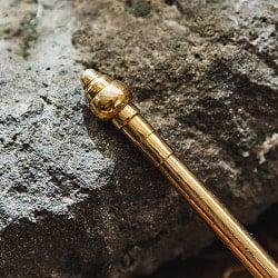 礼拝用 ブラスのスプーン ハヌマーン・パリ 12.5cm - サブ2