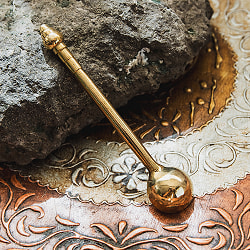 礼拝用 ブラスのスプーン ハヌマーン・パリ 12.5cm - サブ4