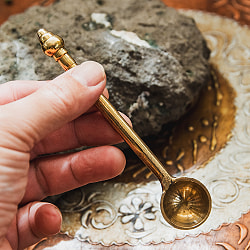 礼拝用 ブラスのスプーン ハヌマーン・パリ 12.5cm - サブ5