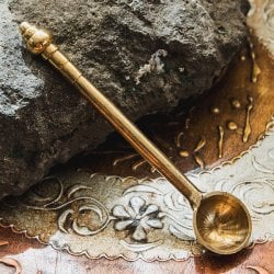 礼拝用 ブラスのスプーン ハヌマーン・パリ 12.5cm