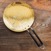 豪華絢爛 槌目仕立て 真鍮製 チャパティパン