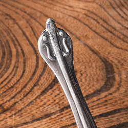 かわいいミニサイズ ナーガとヒンドゥシンボルの礼拝用スプーン 13cm - サブ2