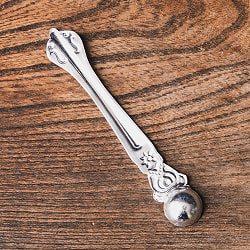 かわいいミニサイズ ナーガとヒンドゥシンボルの礼拝用スプーン 13cm - サブ5