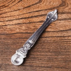 かわいいミニサイズ ナーガとヒンドゥシンボルの礼拝用スプーン 13cm