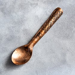 【4本セット】カシミールの重厚な精細彫金 ティースプーンの写真