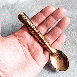 カシミールの重厚な精細彫金 ティースプーン - サブ5