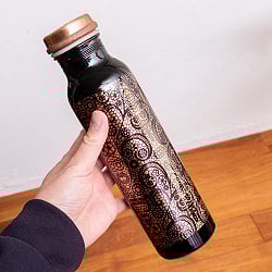 アーユルヴェーダ 高級銅製ウォーターボトル　水筒　マグボトル　水差し〔約1000ml〕 - サブ2