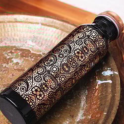 アーユルヴェーダ 高級銅製ウォーターボトル　水筒　マグボトル　水差し〔約1000ml〕 - サブ3