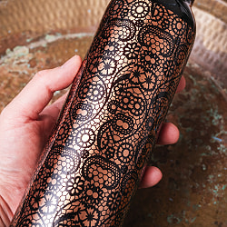 アーユルヴェーダ 高級銅製ウォーターボトル　水筒　マグボトル　水差し〔約1000ml〕 - サブ5