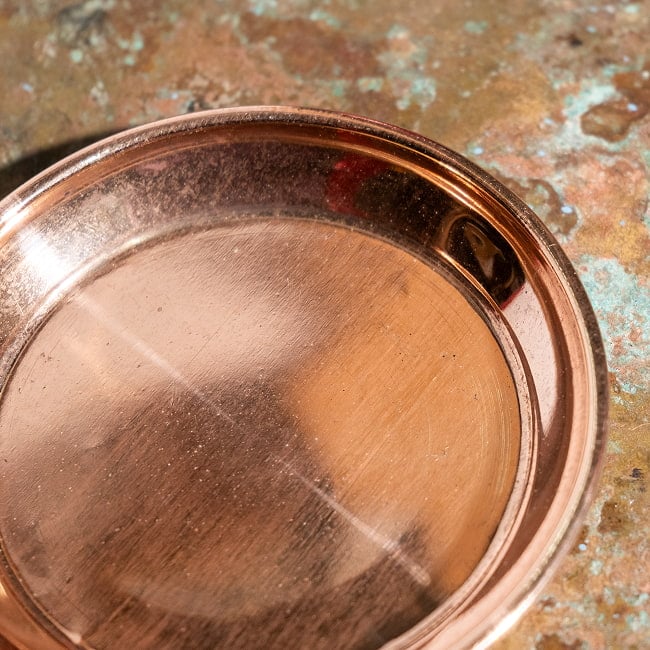 銅仕上げカトリ（小皿）　【直径：約8.8cm】 2 - 縁の部分をみてみました。