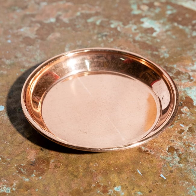 銅仕上げカトリ（小皿）　【直径：約8.8cm】 3 - 横からの写真です