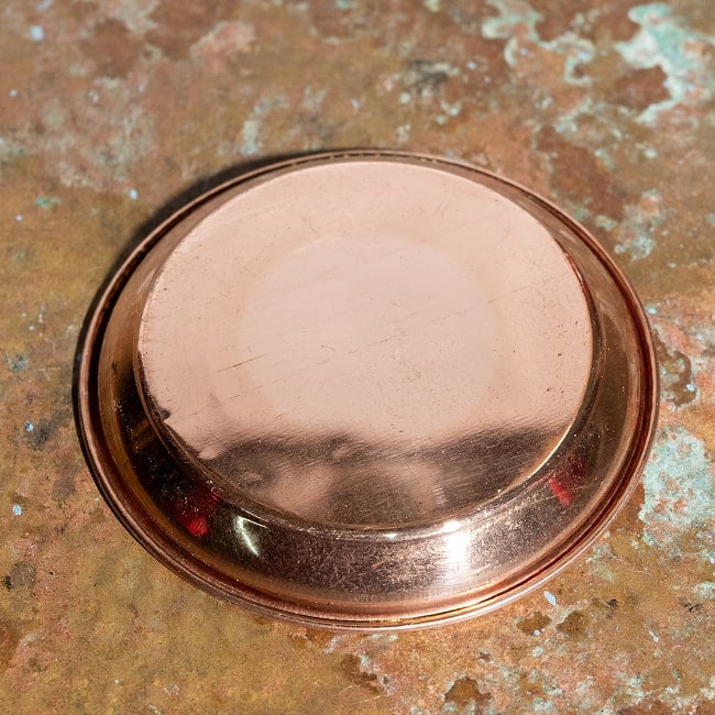 銅仕上げカトリ（小皿）　【直径：約8.8cm】 4 - 裏面の写真です