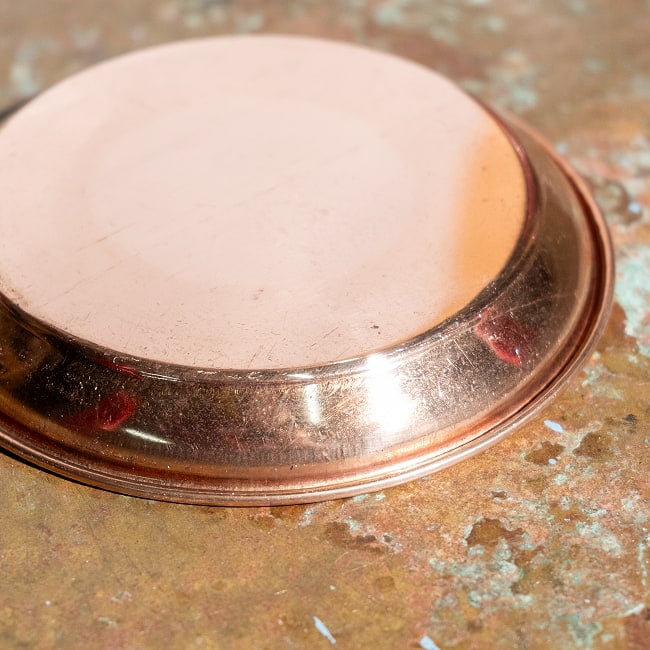 銅仕上げカトリ（小皿）　【直径：約8.8cm】 5 - 拡大写真です