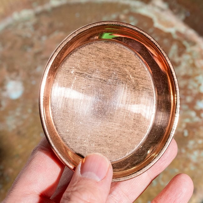 銅仕上げカトリ（小皿）　【直径：約8.8cm】 7 - 別の角度からです