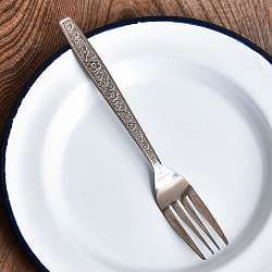 タイのエンボス入り スプーン フォーク セット - サブ2