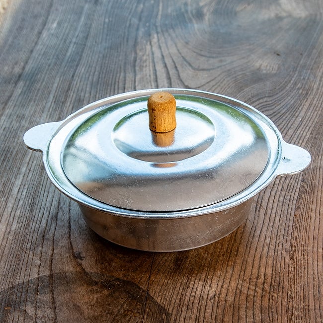 タイの昔ながらの屋台アルミ鍋 直径19cm程度 卓上コンロに 3 - 上からの様子。