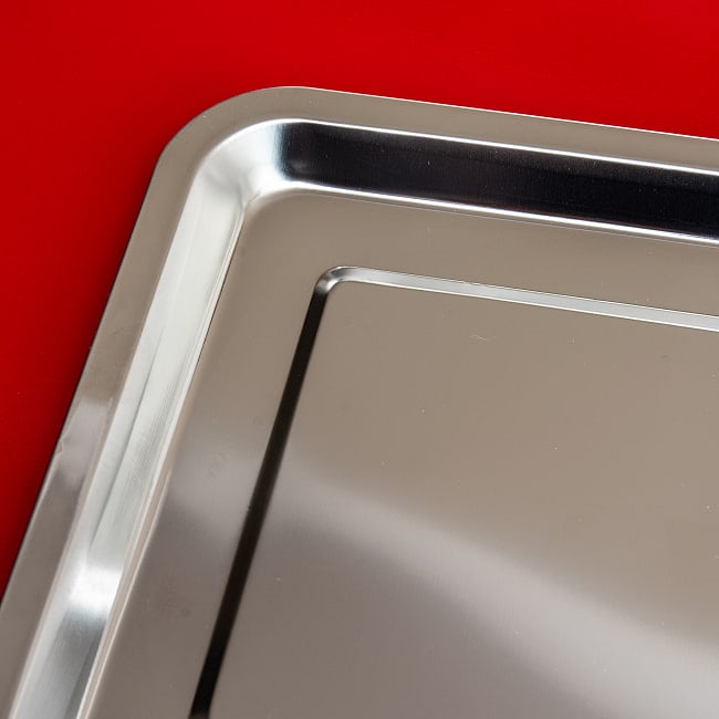 タイの屋台トレー 無骨な風合いがアジアン！ お盆 35x26cm 6 - シンプルな作りです。