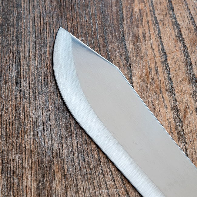タイ屋台の万能ナイフ／包丁 刃渡り23cm 4 - 切先部分です。