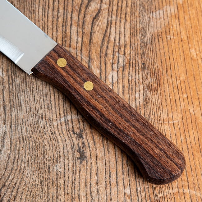 タイ屋台の万能ナイフ／包丁 刃渡り23cm 6 - 持ち手部分です。