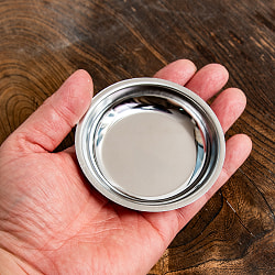 小さい！ タイのステンレス小皿 直径：約8.5cm - サブ2