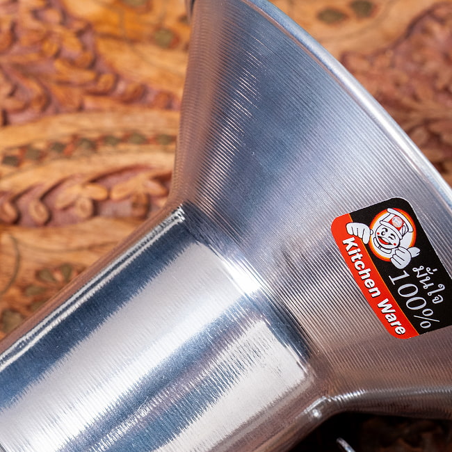 軽量アルミタイプ 〔口径約:約12.7cm〕 フードトランスポーター タイ料理の惣菜を袋詰めする 大口じょうご・ロート 7 - 拡大写真です