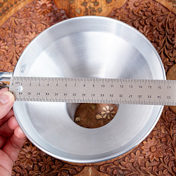 軽量アルミタイプ　〔口径約：約16.5cm〕　フードトランスポーター　タイ料理の惣菜を袋詰めする 大口じょうご・ロート - サブ2