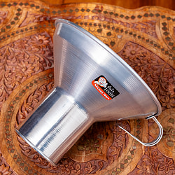 軽量アルミタイプ　〔口径約：約16.5cm〕　フードトランスポーター　タイ料理の惣菜を袋詰めする 大口じょうご・ロート - サブ4