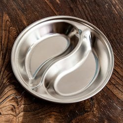 ナムチムプレート タイのステンレス小皿 直径：約10cmの画像
