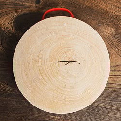 タイの屋台まな板 タマリンド一枚板 直径23cm 2.7kg タイの食文化を支える分厚いプロ仕様 - サブ4