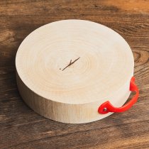 タイの屋台まな板 タマリンド一枚板 直径23cm 2.7kg タイの食文化を支える分厚いプロ仕様