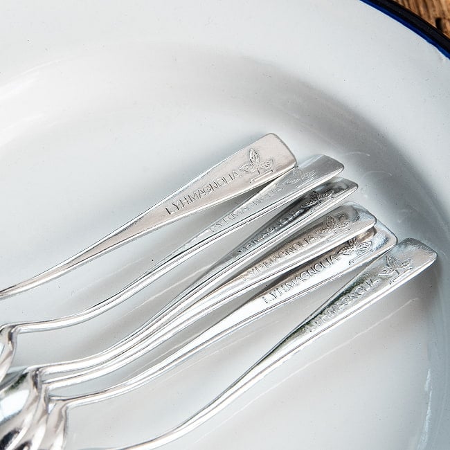 タイのアルミスプーン シンプルなミニタイプ 6 - 飾り入り。