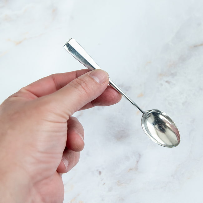 タイのアルミスプーン シンプルなミニタイプ 8 - 可愛いサイズ感。