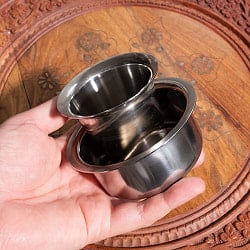南インドのコーヒーカップとソーサーセット〔直径:約7.2cm〕 - サブ2