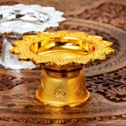タイのお供え入れ 飾り皿 高さ：5cm程度 直径：10.5cm程度の画像
