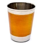 チリチリと音が鳴る!! ステンレスのチャイカップ -オレンジ[直径6cm×高さ7.5cm]の商品写真