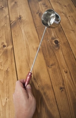 ドヤ - インドの柄杓[直径：約6cm] - サブ5