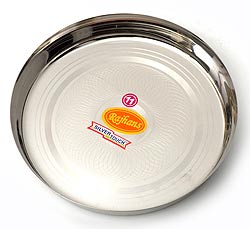 【ターリーセット】カレー大皿[23.7cm] ＆カレー小皿(約7.5cm×約4.2cm）×5点の写真