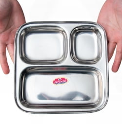 3分割ランチプレート パウバジ用のお皿にも[22cm]  - サブ5