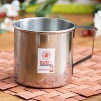 タイのシンプステンレスカップ【約7.5cm×7cm】