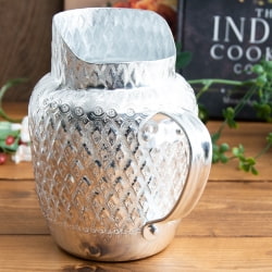 タイの飾りつきエンボス・アルミピッチャー【約13.5cm×18.5cm】 - サブ5