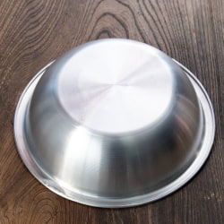 キャンプにも便利なアルミボウル　ミキシングボウル〔約20.7cm×約5.8cm〕　シンプルだけど、ぬくもりあるタイの食器 - サブ4