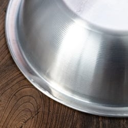 キャンプにも便利なアルミボウル　ミキシングボウル〔約20.7cm×約5.8cm〕　シンプルだけど、ぬくもりあるタイの食器 - サブ5