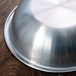 キャンプにも便利なアルミボウル　ミキシングボウル〔約24cm×約7.5cm〕　シンプルだけど、ぬくもりあるタイの食器 - サブ5